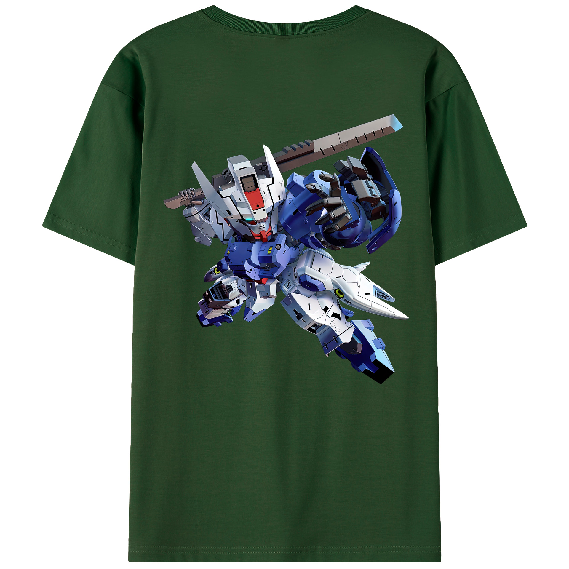 （画像用） 機動戦士ガンダム Mobile Suit Gundam 綿100％半袖Tシャツ（背面プリント）